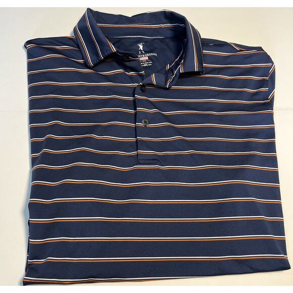 Fairway Greene Men’s Purple Striped Golf Polo Short Sleeve XXL - Picture 7 of 7